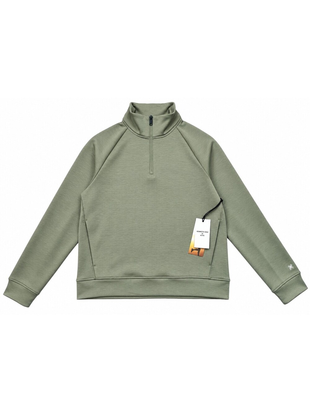 Kenneth Cole Active Men’s Fleece 1/4 Zip Pullover Dried Sage Small NWT $79